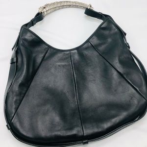 **SOLD** Yves Saint Laurent Rive Gauche Mombasa handbag- Black